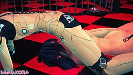 hero midnight gets fucked by joytoys in close-up doggystyle deepthroat cumshot