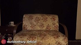 In a brazilian tattooed woman's smoking ritual, she indulges in masturbation and lesbian fetish play.