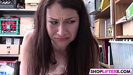 Teen 18+ thief gets harsh dick punishment at office