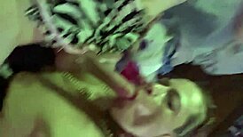 My slutty redhead sucks her big fat cock