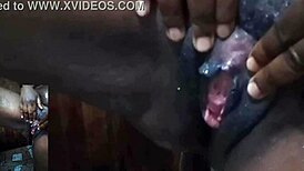 cyndy blackslave bathing in the shower with close-up views