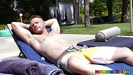 Handsome Brian Bonds Takes Fame for an Interracial Gay Adventure.