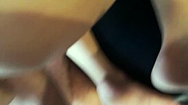 Blonde milf wife masturbates in bathroom before intense facial and fucking