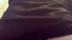 Sam in crossdressing gear fucking huge black cock with dildo