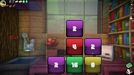 Hornycraft minecraft parody hentai game ep 33 the witch sucks steve huge cock while he talks to alex 😈