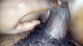 Sexy thick chick contrasts her curves while riding that massive dick intensely