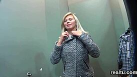 Adorable amateur hardcore sex in supermarket