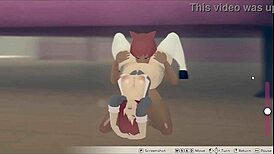 hot lesbian sex in this hentai game parody before heading to the candy kingdom