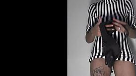 i tease my sincere meaty ebony pussy, shaved and big, feeling the thrill