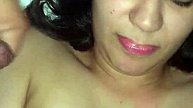 Latina amateur touches her shaved pussy