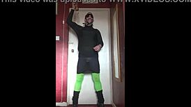 Blindfolded Bisexual Crossdresser Swallows His Own Pee In Masked Ring Gag Humiliation