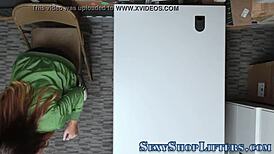 Busty Teen Plowed Hard by Mall Cop in Shop