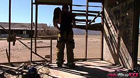 Sofie Marie gets fucked hard outdoors by a monster cock!