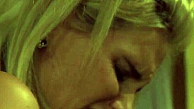 Assmatics Stacked Blonde Masters Deepthroat Skills in Action