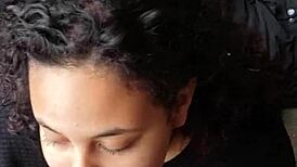 Watch my girlfriend suck my cock in that abandoned house while her friend watches