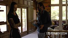 i fuck my step son's tall inked girlfriend hard and deep