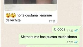 latina teen chats horny on web and phone, losing herself in desire