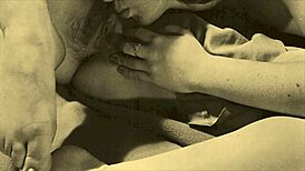 Discovering antique hairy retro scenes from two centuries