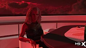 Hot MILF Blowjob in Anime Hentai Waterworld Scene!