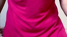 My wife was showing off on webcam, posing and teasing in a casual way.