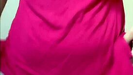 My wife was showing off on webcam, posing and teasing in a casual way.