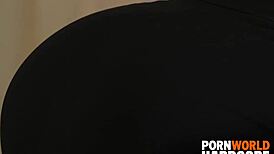 Victoria Daniels, a brunette beauty, offers a blowjob and double penetration to seal a business deal