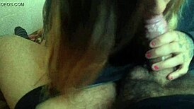 latina prostitute with big ass and tattoos sucks hard dick passionately