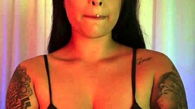 Latin girl masturbates to tease dad's friend with blowjob