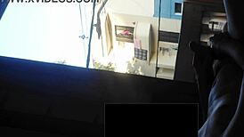 Emotional Flash of Dick to Curious Neighbor Watching Repeatedly