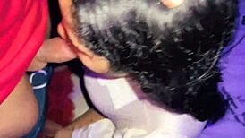 Blonde submissive ex-girlfriend with big tits gets her ass fucked, then sucks cock until gagging