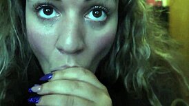 close up cigar smoke, huh? wanna see this sexy blonde tease you?