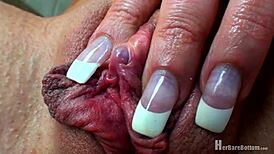 Jazz dangles in a wild shaved pussy tale