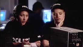 This slut handles two cocks at once in a hardcore threesome, sucking and fucking like a pro.