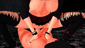 Annie Leonhart gets creampied by Mikasa Ackermann in 3D futanari action 😈