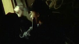 This slut handles two cocks at once in a hardcore threesome, sucking and fucking like a pro.