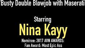 Phat ass babes kayy in a wild threesome with handjob and sucking 😏