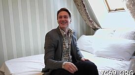 Mature Teen In Nylons Gets Blowjob And Hardcore Fucking