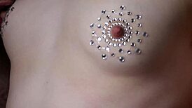 Stepmother arranged a surprise for her stepson with small tits and big nipples