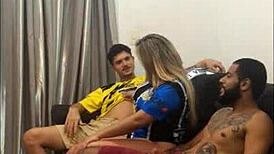 Soccer Night Turns Into Wild Gangbang With Ines And Samuka Ventura