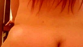 watch this redhead milf ride in reverse cowgirl pov orgasm
