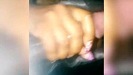 Ebony woman endures intense face fucking and blowjob session with black cock