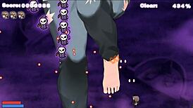 Succubus-Chan Milks Cowgirl's Huge Tits In Hentai Game