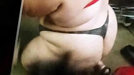 Curvy latina bbw eagerly sucks thick cock