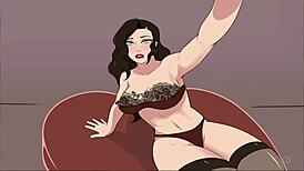 4 Elements Trainer Book 4: Busty Lesbian Blowjob Frenzy!