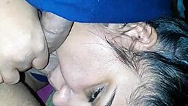 Indian amateur sucks cock