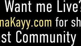 i, nina kayy, showd off my big ass and masturbatd with dildo.