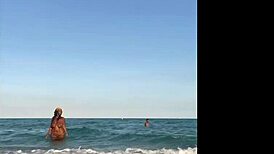 Day At The Beach With Big Ass Milf Natural Tits Ebony Mature