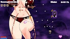 Succubus-Chan Milks Cowgirl's Huge Tits In Hentai Game