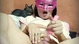 man, my babycats double dildo play got my holes so wet and gaped