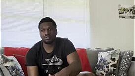 Ebony Teen Rides Monster Cock Alone